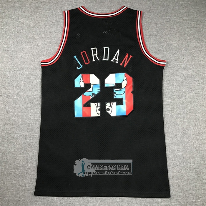 Camiseta Chicago Bulls Michael Jordan NO 23 Mitchell & Ness 1997-98 Negro2